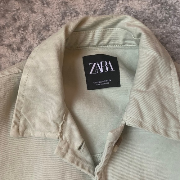 Zara denim cropped jacket - Picture 2 of 3